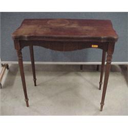 29"Hx30"Wx15"D Mahogany Game Table...