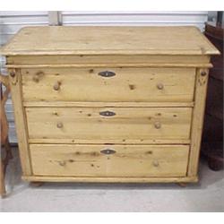 Pine Three Drawer Chest...