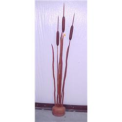 66 H Red Wood Sculpture...