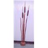 Image 1 : 66"H Red Wood Sculpture...