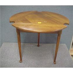 34"H Cherry Wood Hankerchief Table...