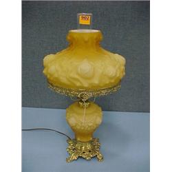 21  Satin Amber Lamp...