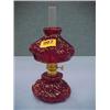 Image 1 : Ruby "Plume" Oil Lamp...