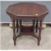 Image 1 : Mahogany Octagon Lamp Table...
