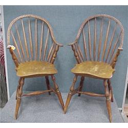 Two Early Windsor Style Chairs...