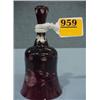 Image 1 : 5" Ruby Crystal Bell...