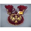 Image 1 : Ruby "Thistle" Table Set...