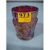 Image 1 : 4" Ruby Carnival Tumbler...