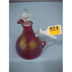 6 1/2" Amberina Carnival Cruet...