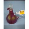 Image 1 : 6 1/2" Amberina Carnival Cruet...