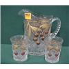 Image 1 : 8" Mosser Pitcher W/2 Tumblers...