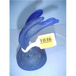 4 1/2" Cobalt Eagle Paperweight...