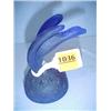 Image 1 : 4 1/2" Cobalt Eagle Paperweight...