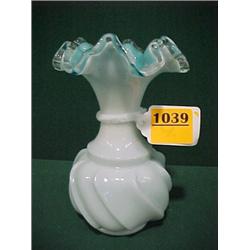 6" Fenton Silver Crest Vase...