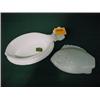 Image 2 : 8 1/2" Milk Glass Fish Box...
