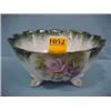 Image 1 : 9" Hand Painted Footed Bowl...