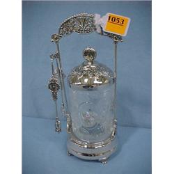 11" "Mirror & Rose" Pickle Caster...