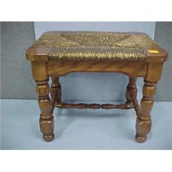 20"W x 15"D x 16"H Oak Foot Stool...