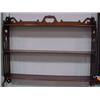 Image 1 : 30"W Mahogany Wall Shelf...