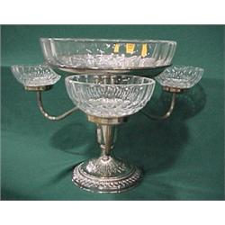 10 H Silver Plated Epergne...