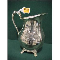 9" Silver Plated Water Pitcher...