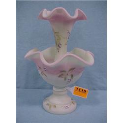 9" Fenton Burmese Epergne...