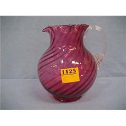 6 1/2  Cranberry Milk Pitcher...