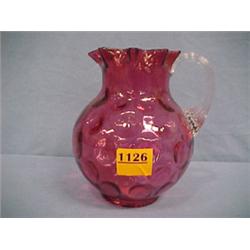 6 1/2" Cranberry Milk Pitcher...