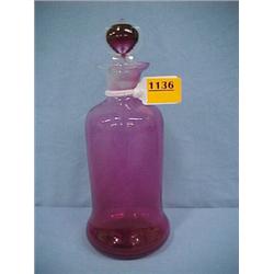 10" Cranberry Decanter...