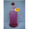 Image 1 : 10" Cranberry Decanter...