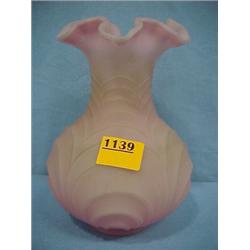 8 H Pink Satin Vase...