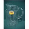 Image 1 : 9 1/2"H Clear Glass Pitcher...