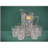 Image 1 : 11"H Molded Glass Beverage Set...