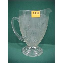 9" "Iris and Herringbone" Pitcher...