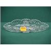 Image 1 : 12" Cut Crystal Celery Dish...