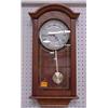 Image 1 : 26"L Contemporary Oak Wall Clock...