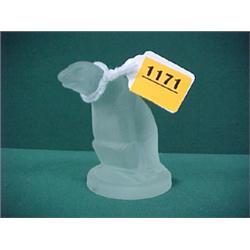 4" Satin Glass Polar Bear...