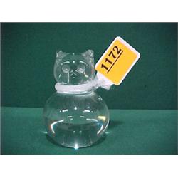 3 1/2" Baccarat Crystal Cat...