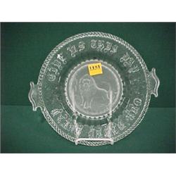 10 1/2"D Lion Red Plate...