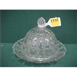 7 D Clear Glass Butter Dome...