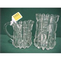 6"H Spooner and Creamer...