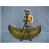 Image 1 : 8"L Amber Canoe Server...