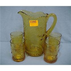 9  Amber Beverage Set...