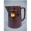 Image 1 : 8" Brown Pottery Water Pitcher...