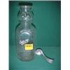 Image 1 : 9 1/2"H Cream Top Milk Bottle...