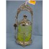 Image 1 : 11"H Vaseline Glass Pickle Caster...