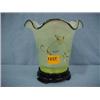 Image 1 : 6" Fenton Vaseline Vase...