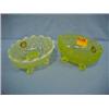 Image 1 : Two Oval Vaseline Bowls...