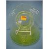 Image 1 : Five 8" Vaseline Glass Plates...