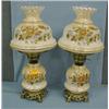 Image 1 : Two 22"H Hand Painted Lamps...